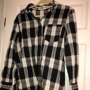 Flannel Dress with tie on side